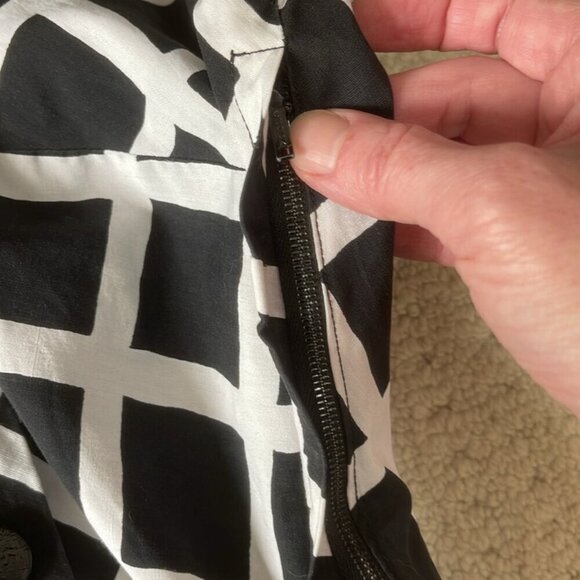 Vintage Doris Dodson Black / White Fit & Flare Dress 1950s Fits XXS-XS - Picture 7 of 16